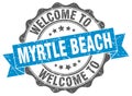 Welcome to Myrtle Beach seal Royalty Free Stock Photo