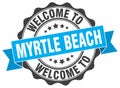 Welcome to Myrtle Beach seal Royalty Free Stock Photo