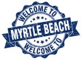 Welcome to Myrtle Beach seal Royalty Free Stock Photo