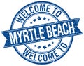 welcome to Myrtle Beach stamp Royalty Free Stock Photo