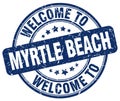 welcome to Myrtle Beach stamp Royalty Free Stock Photo