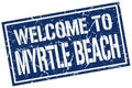 welcome to Myrtle Beach stamp Royalty Free Stock Photo