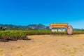 Welcome to Napa Valley Sign in Napa California USA Royalty Free Stock Photo