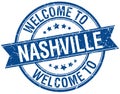 welcome to Nashville stamp Royalty Free Stock Photo