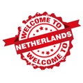 Welcome to Netherlands stamp
