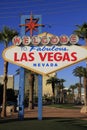 Welcome to Never Sleep city Las Vegas,America,USA Royalty Free Stock Photo