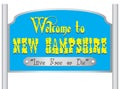 Welcome to new hampshire sign Royalty Free Stock Photo