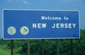 Welcome to New Jersey Sign Royalty Free Stock Photo