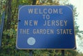 Welcome to New Jersey Sign Royalty Free Stock Photo