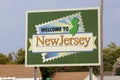 Welcome to New Jersey Royalty Free Stock Photo