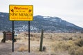 Welcome to new mexico sign Royalty Free Stock Photo