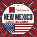 Welcome To New Mexico Vintage Grunge Poster