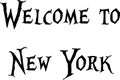 Welcome to New York Text Sign Royalty Free Stock Photo