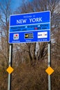 Welcome to New York Sign Royalty Free Stock Photo