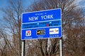 Welcome to New York Sign Royalty Free Stock Photo