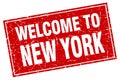 welcome to New York stamp