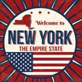 Welcome To New York Vintage Grunge Poster