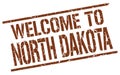 welcome to North Dakota stamp