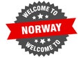 welcome to Norway. Welcome to Norway isolated sticker.