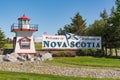 Welcome to Nova Scotia Sign Royalty Free Stock Photo