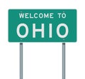 Welcome to Ohio road sign Royalty Free Stock Photo