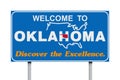 Welcome to Oklahoma road sign