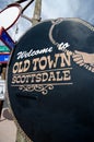 Welcome to Oldtown, Scottsdale Royalty Free Stock Photo