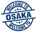 welcome to Osaka stamp