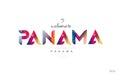 Welcome to panama panama city card and letter design typography