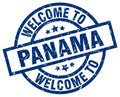 welcome to Panama stamp