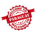 Welcome to Paraguay stamp