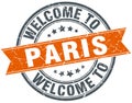 welcome to Paris stamp
