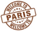 welcome to Paris stamp