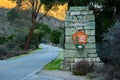 Welcome To Pinnacles Stone Sign