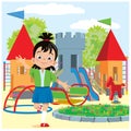 Welcome to the playground. Vector illustration Royalty Free Stock Photo