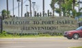 Welcome to Port Isabel sign, Texas