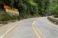 `Welcome to Puerto Galera, the heart of Asia` sign in stone, Mindoro island, Tamaraw waterfalls, popular tourist place of Philippi Royalty Free Stock Photo