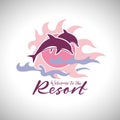 Welcome to the resort logotype concept