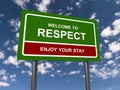 Welcome to respect sign