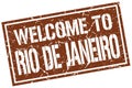 welcome to Rio De Janeiro stamp