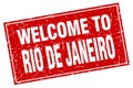 welcome to Rio De Janeiro stamp