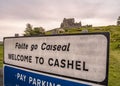 Welcome to the Rock of Cashel - a famous landmark in Ireland - CASHEL, IRELAND - MAY 14, 2019