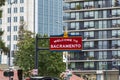 Welcome to Sacramento sign in downtown Sacramento