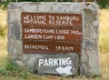 Welcome to Samburu sign