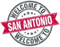 welcome to San Antonio stamp