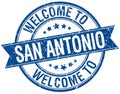welcome to San Antonio stamp
