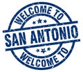 welcome to San Antonio stamp