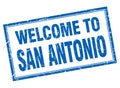 welcome to San Antonio stamp