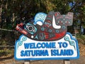 Welcome to Saturna Island Royalty Free Stock Photo