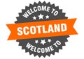 welcome to Scotland. Welcome to Scotland isolated sticker.